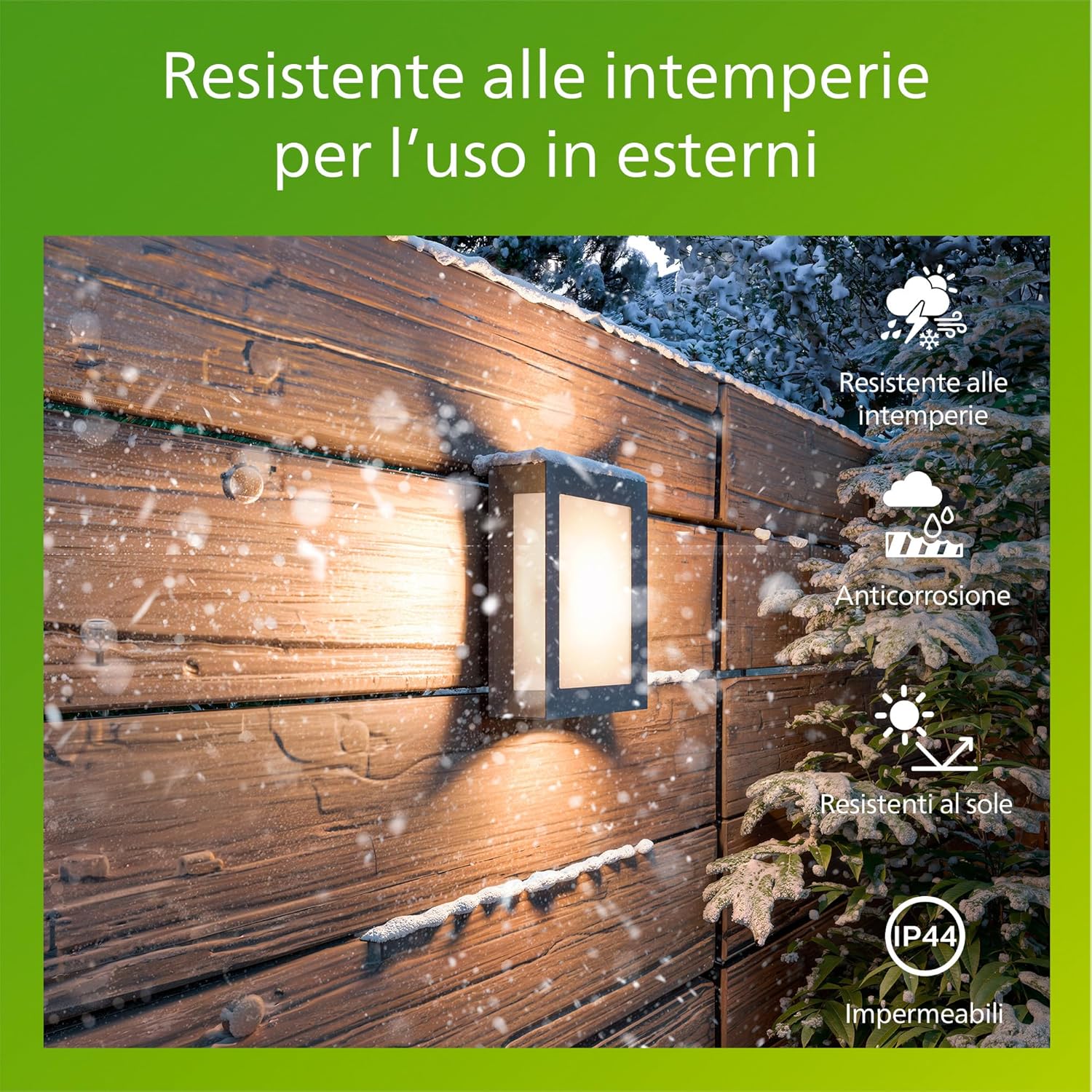 Thumbnail 4 de Philips Karp applique LED da esterno IP44 in alluminio grigio antracite, 5,5 W e luce bianca calda 2.700 K