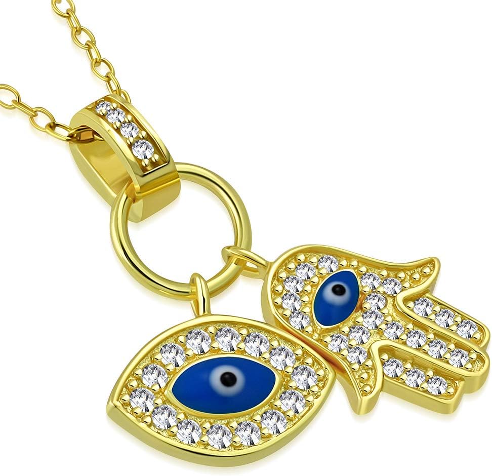 Detalle de My Daily Styles Hamsa necklace in 925 sterling silver
