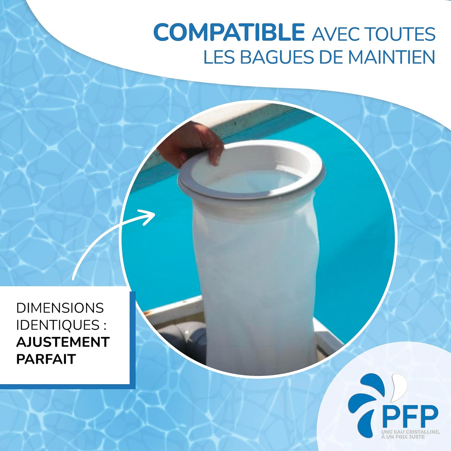 Thumbnail 3 de Poche Filtrante PFP Compatible Desjoyaux – Lot de 2, 30 Microns, Eau Chargée