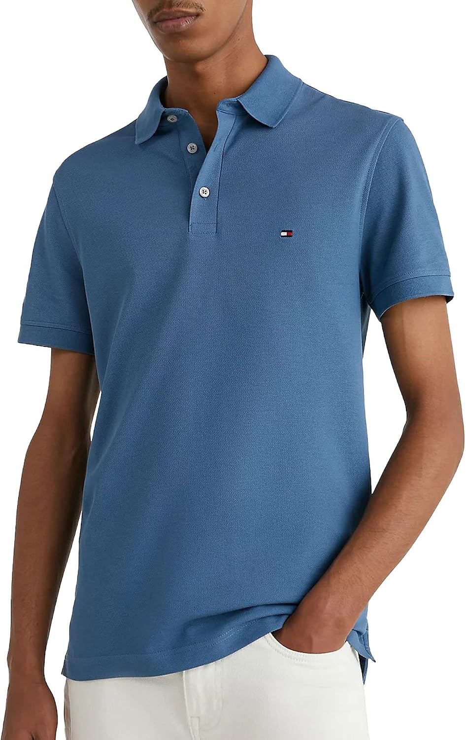 Detalle 2 de Tommy Hilfiger 1985 Slim Polo MW0MW17771 – męska koszulka polo