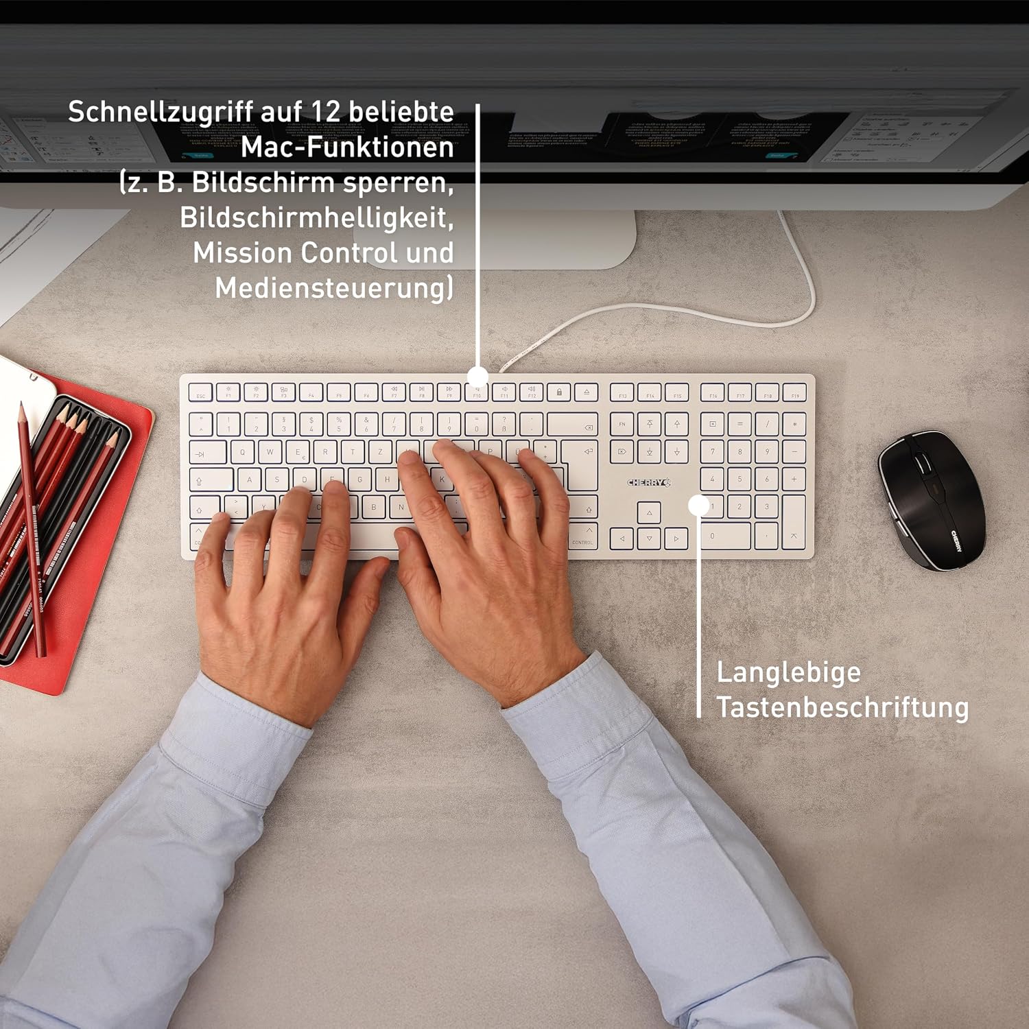 Thumbnail 6 de CHERRY KC 6000 Slim Mac-Tastatur mit 12 Funktionen