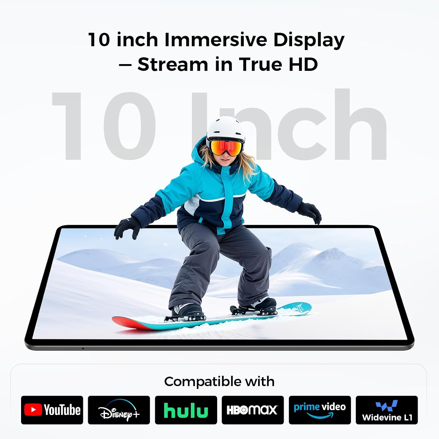 Detalle de TECLAST M50T Tablet 10 Zoll – Android 16, 32 GB RAM + 128 GB Speicher, SD-Erweiterung bis 4 TB, Hülle & Stift, WiFi 6