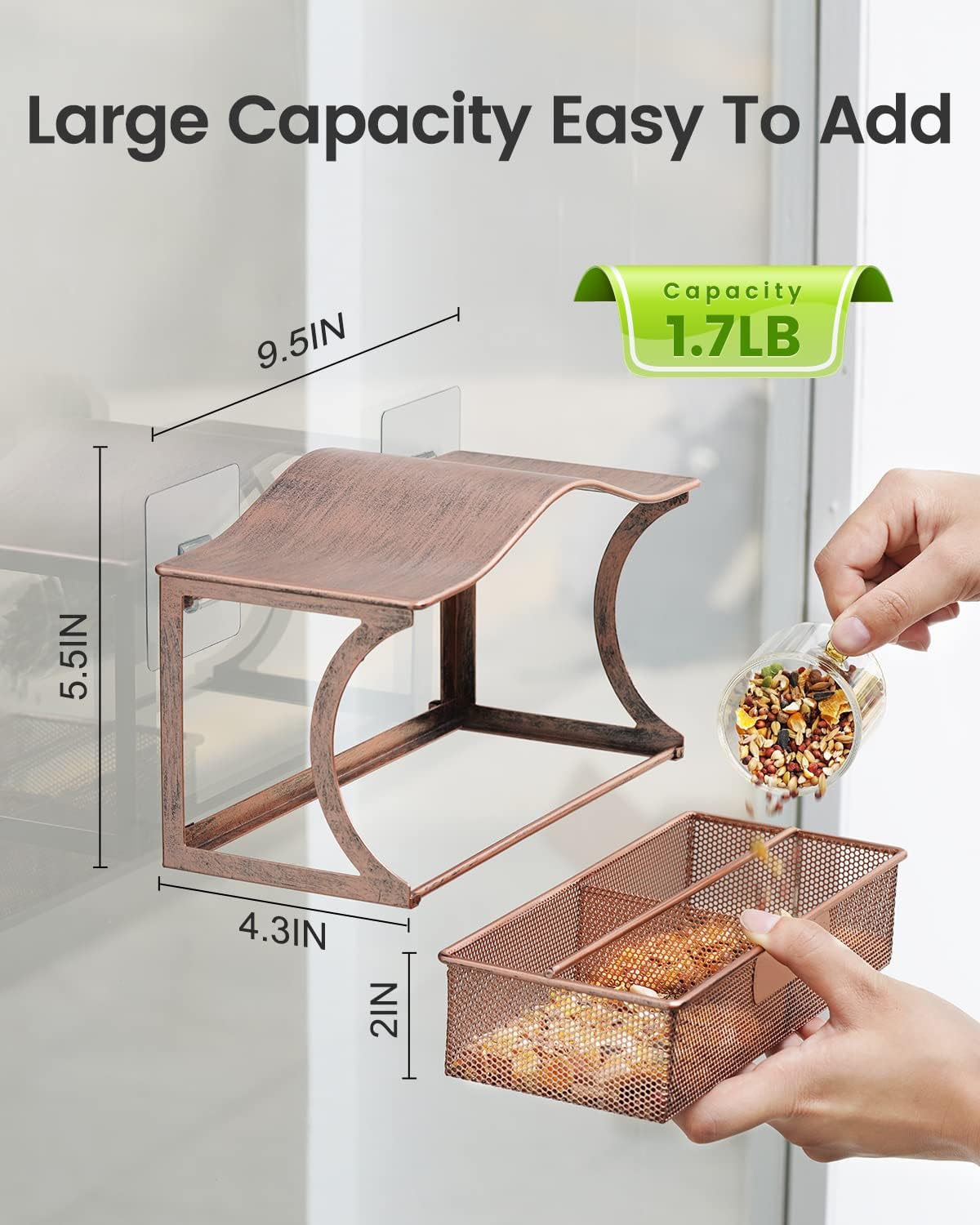 Detalle 2 de HouseSapp Window Bird Feeder