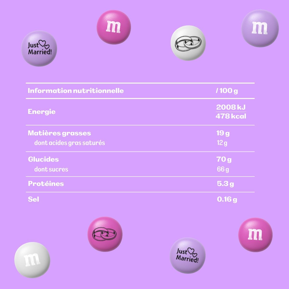 Thumbnail 6 de M&M'S pré-imprimés Mariage 1,5kg 🍫