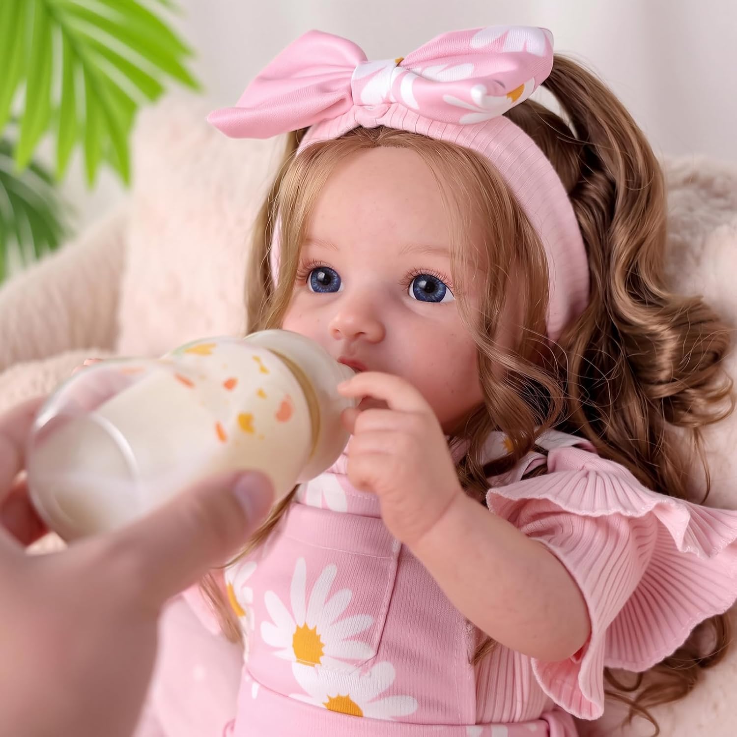 Thumbnail 6 de BABESIDE Reborn Baby Dolls, 20-Inch Soft Cloth Body with Rooted Hair and Open Eyes