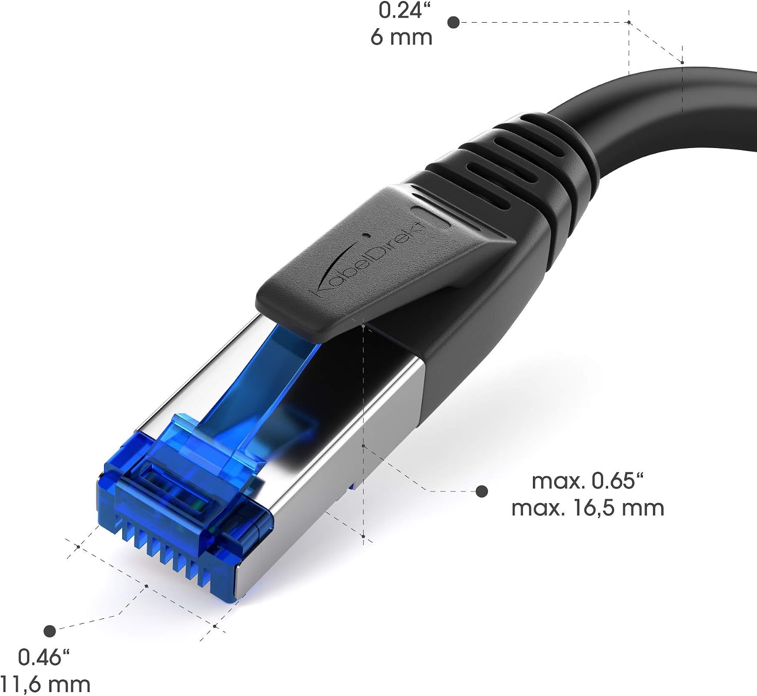Thumbnail 4 de KabelDirekt Cat 7 Ethernet Cables, 2 x 0.6m, 10Gbps, Triple Shielded