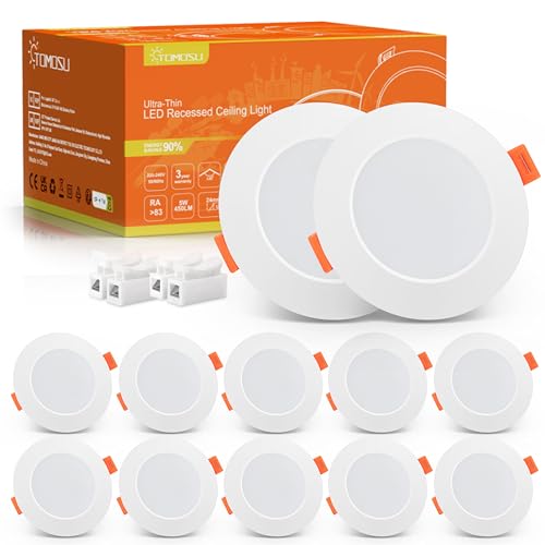 Detalle de Pack 10 Downlight LED Techo Empotrable 5W Tomosu: ojos de buey LED, 4000K