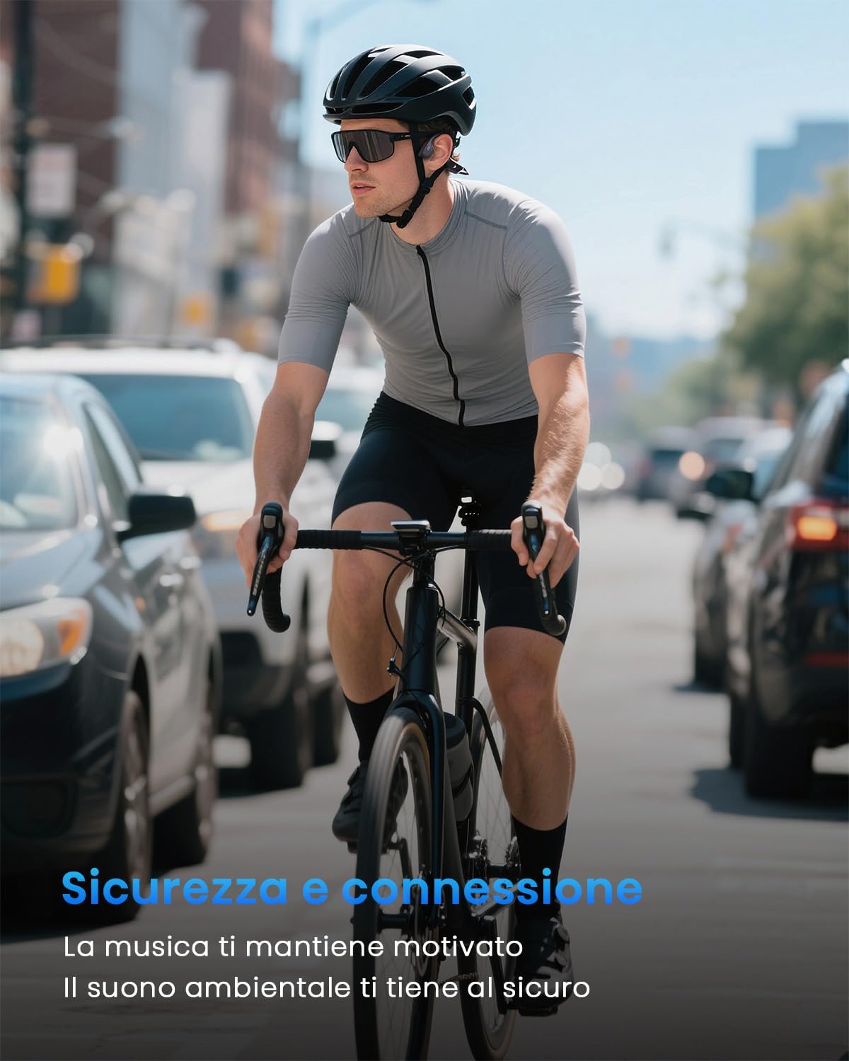 Thumbnail 2 de Guudsoud cuffie a conduzione ossea Bluetooth 6.0 open-ear IPX7 per running e ciclismo