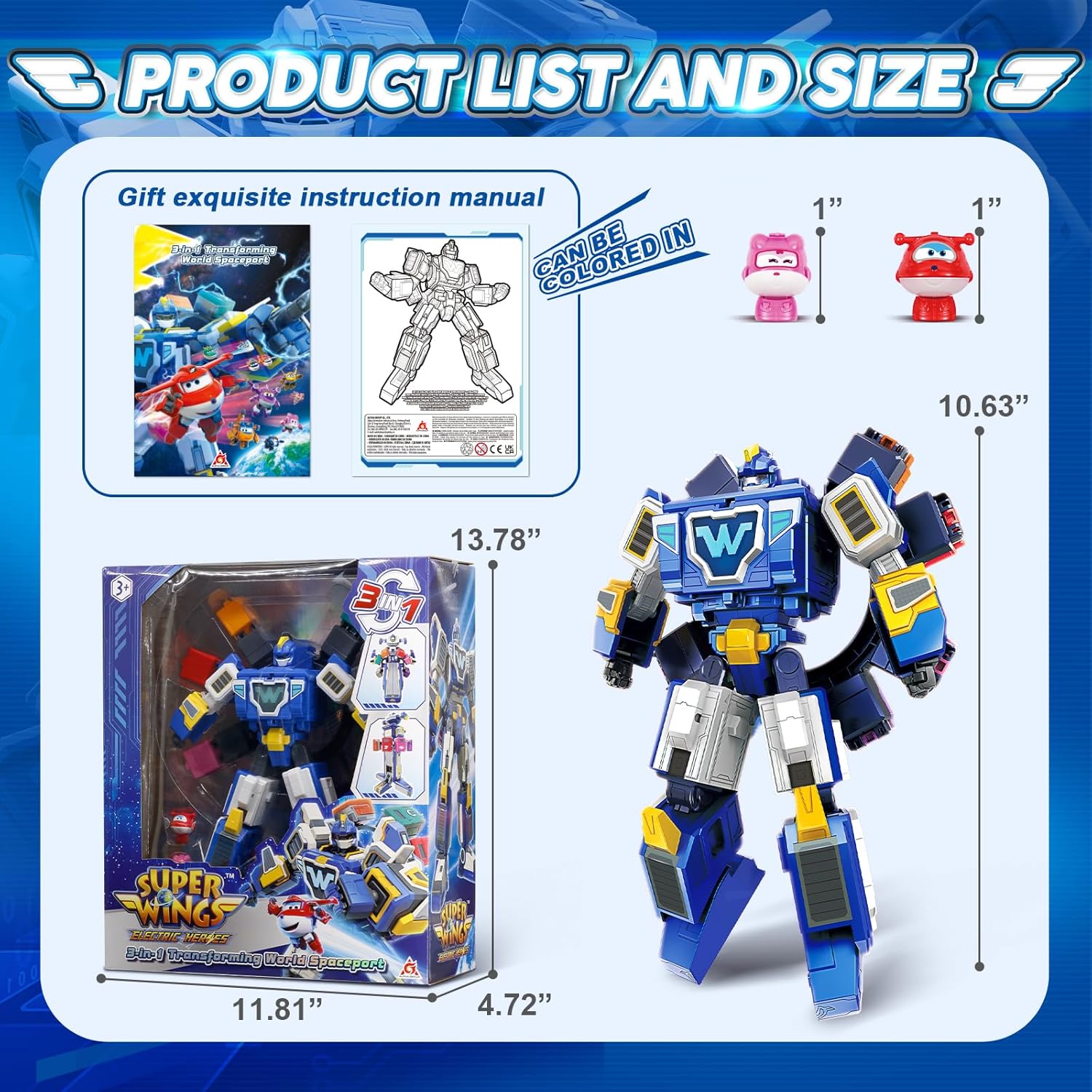 Thumbnail 5 de Super Wings 3 en 1 World Space Robot transformable