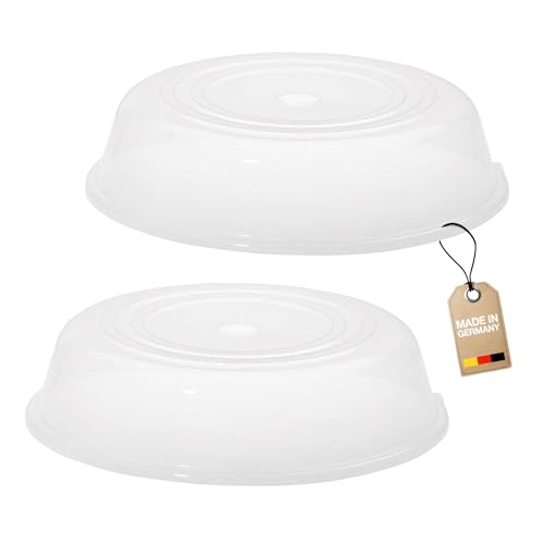 Detalle de Westmark Mikrowellen-Abdeckhauben, 2er-Set, Durchmesser 25 cm – Transparent