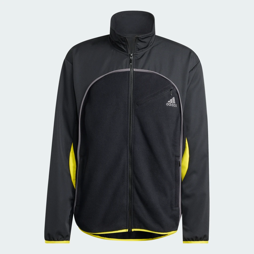 Thumbnail 3 de Adidas Chaqueta deportiva de forro polar Negro