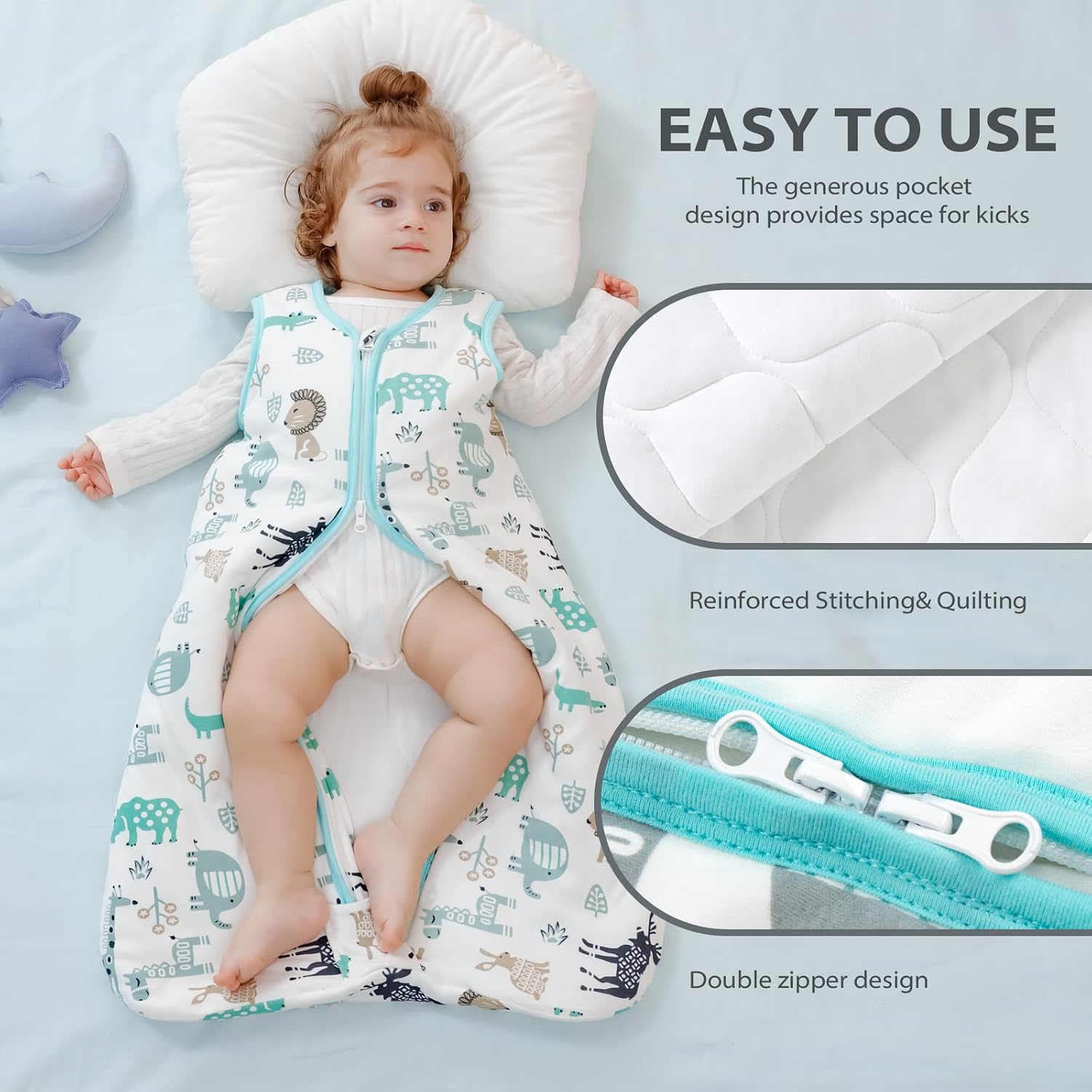 Thumbnail 5 de Mosebears Baby Winter Sleeping Bag 2.5 tog for 6–12 months