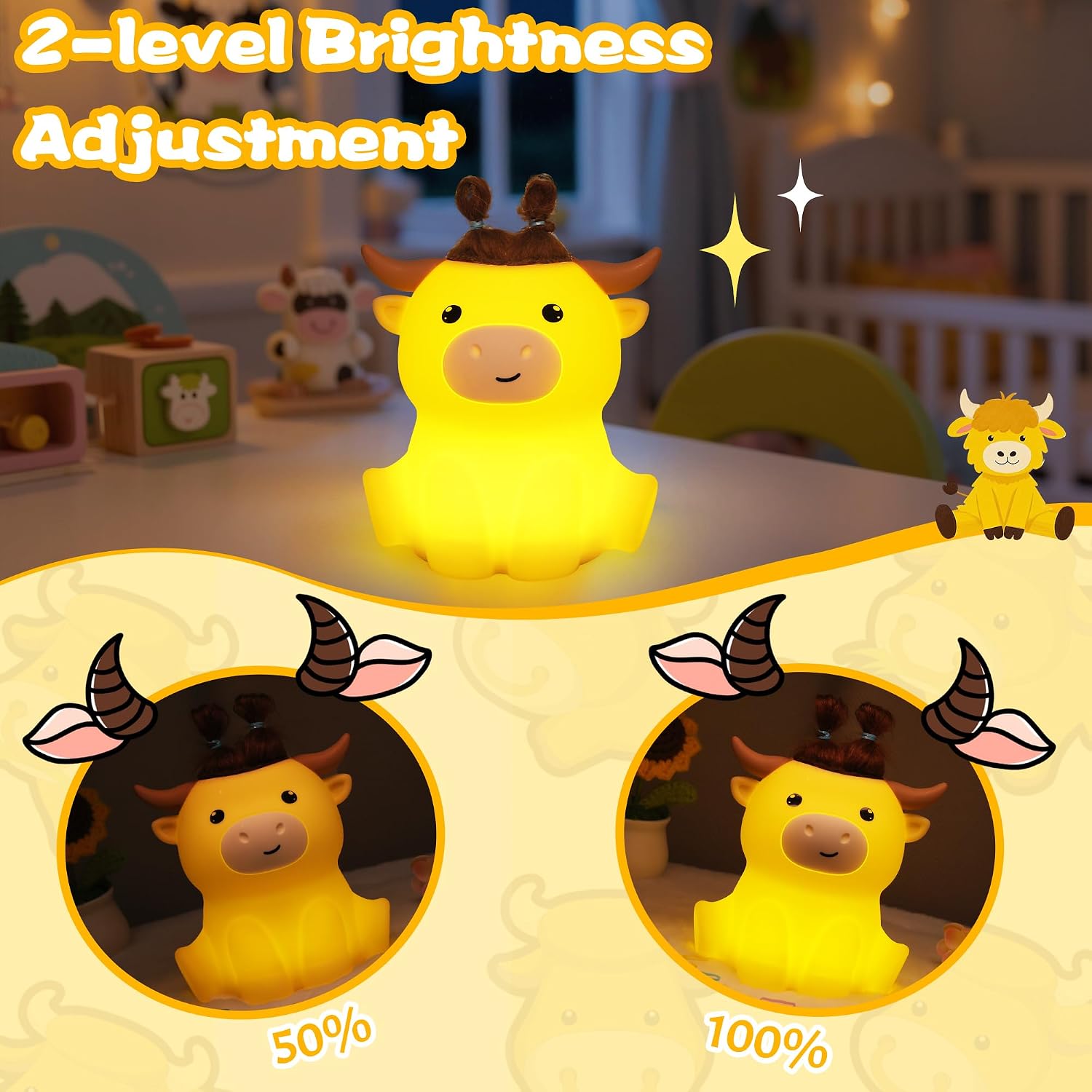 Thumbnail 5 de OkiyiD Highland Cow Night Light