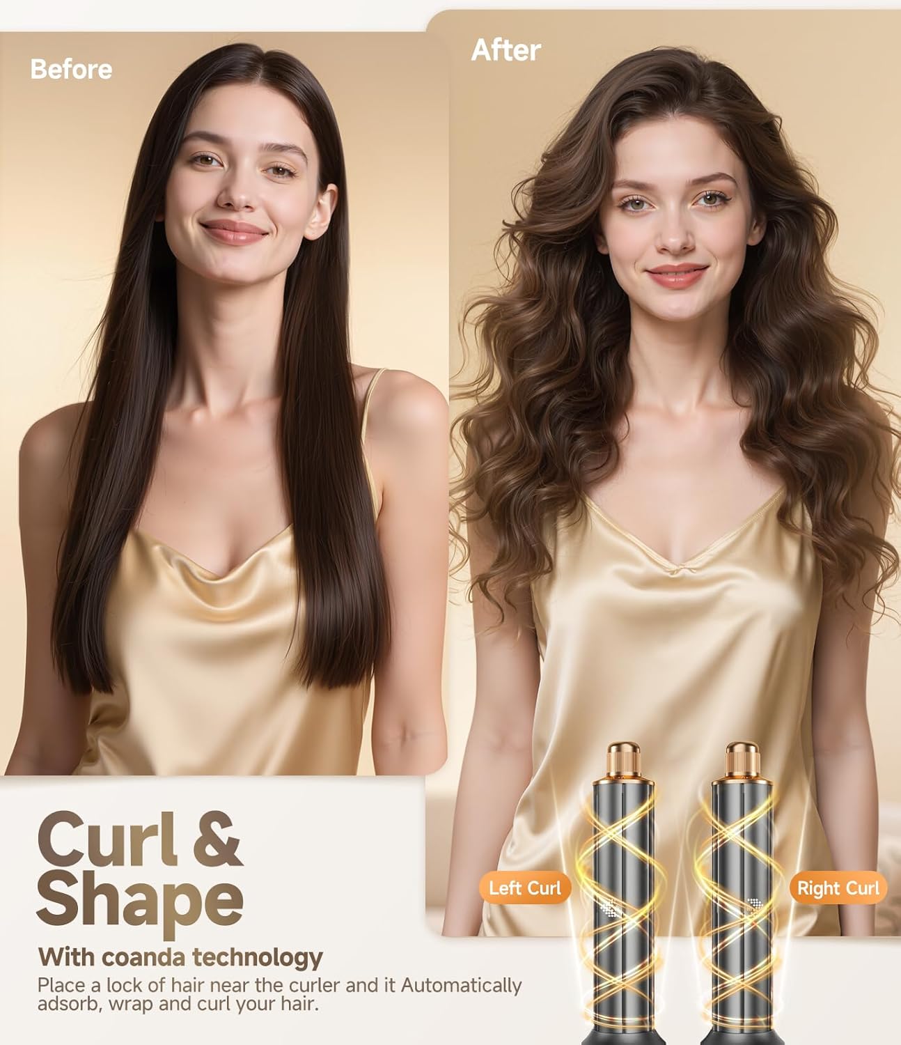 Detalle de 8 in 1 Hair Styler & Air Dryer Wrap Curler - Gray