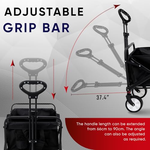 Thumbnail 6 de Walden Sports Folding Festive Trolley: Foldable Camping Cart with All-Terrain Wheels