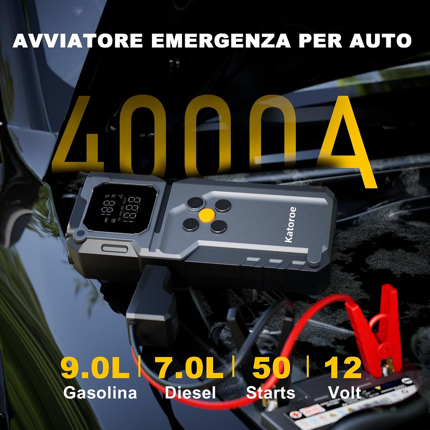 Thumbnail 1 de KATOROE Avviatore batteria 12V 4000A