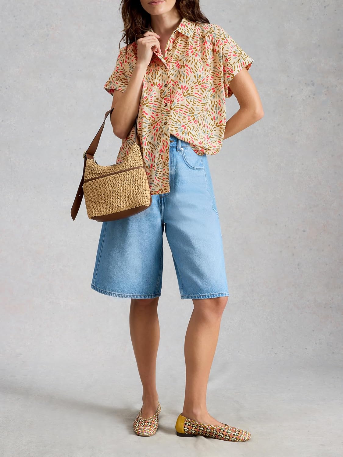 Detalle de White Stuff Orla Shirt Femme (Lot de 1) — Chemise coton haute qualité