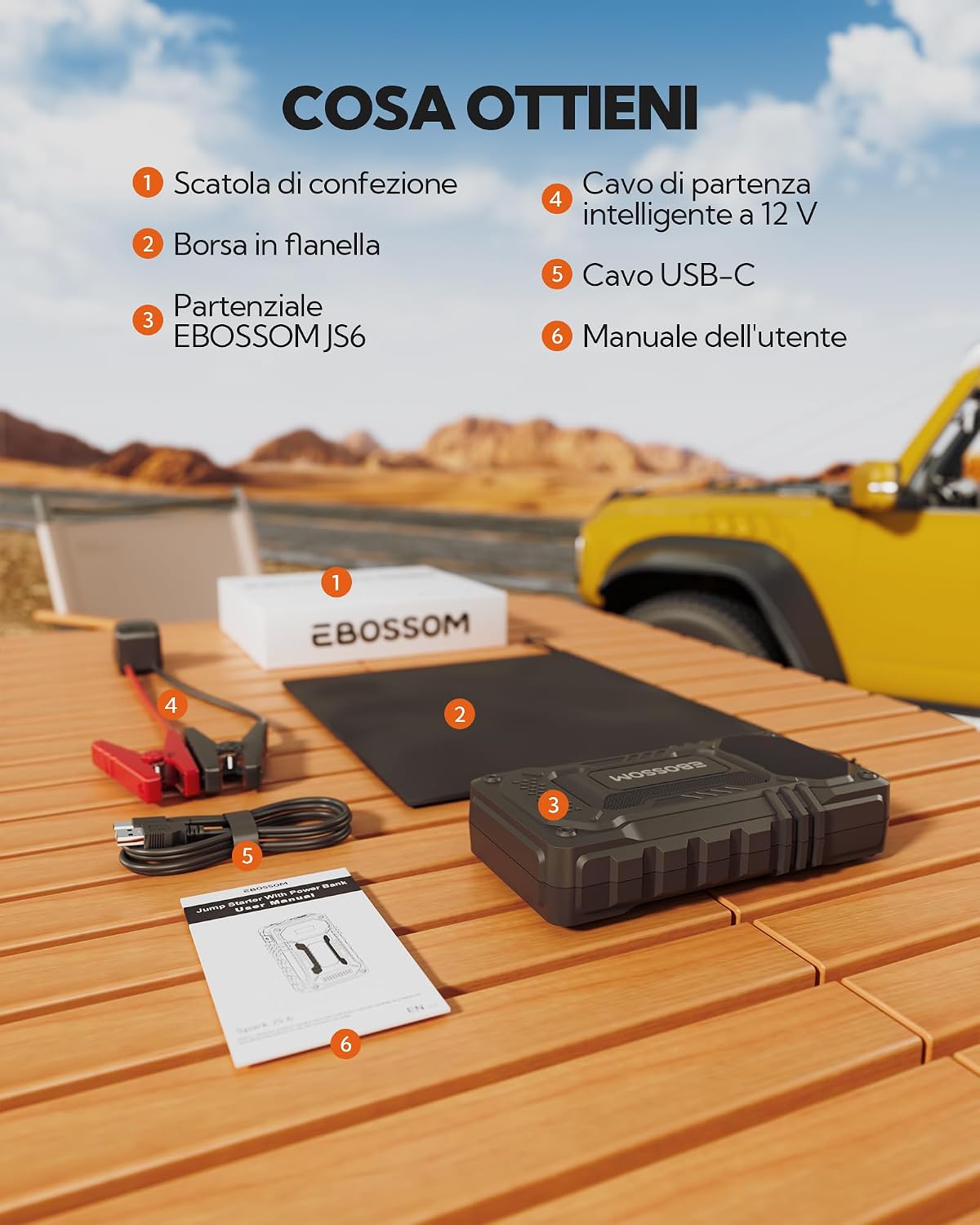 Thumbnail 6 de Booster avviamento auto 12.000 mAh