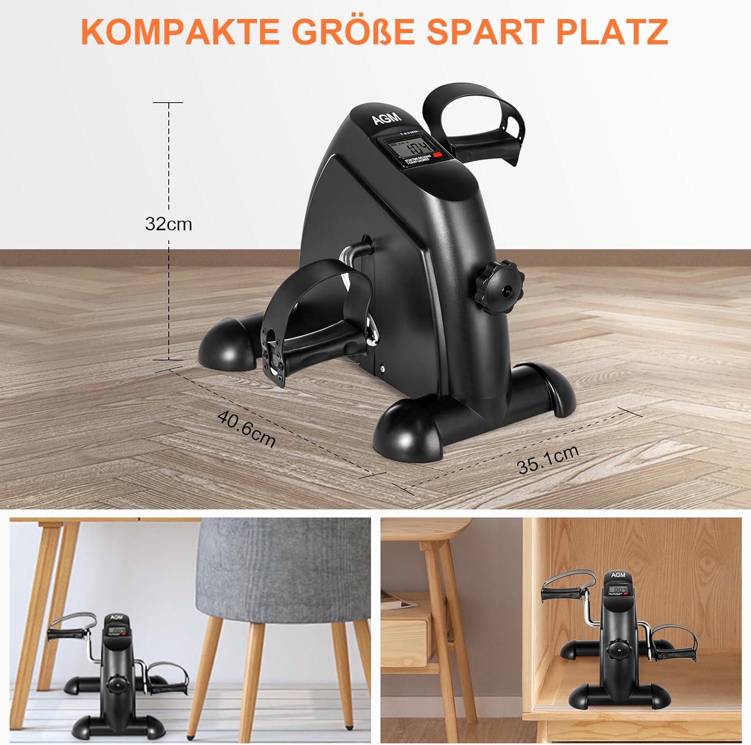 Thumbnail 6 de AGM Mini Fitnessbike für zuhause: Arm- und Beintrainer als Mini-Heimtrainer