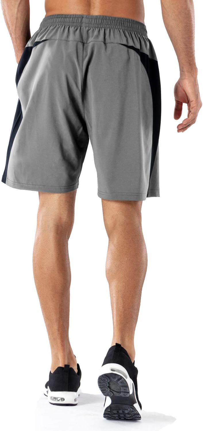 Thumbnail 1 de HMIYA Herren Sport Shorts Schnell Trocknend – Kurze Hose mit Reißverschlusstaschen