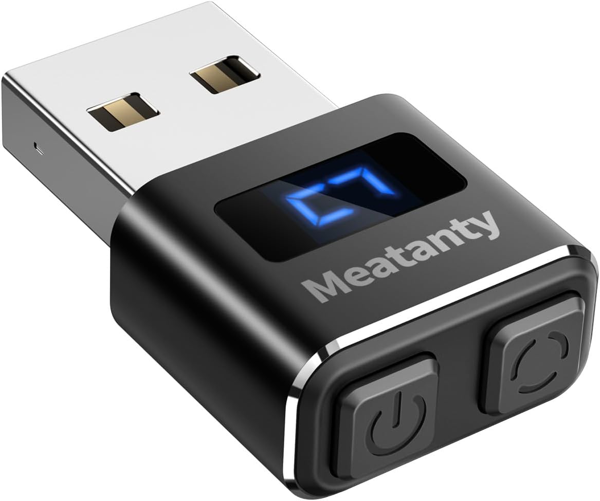 Detalle de meatanty meaty Metal Tiny Mouse Jiggler (USB) with LED screen, 3 movement modes – Pink