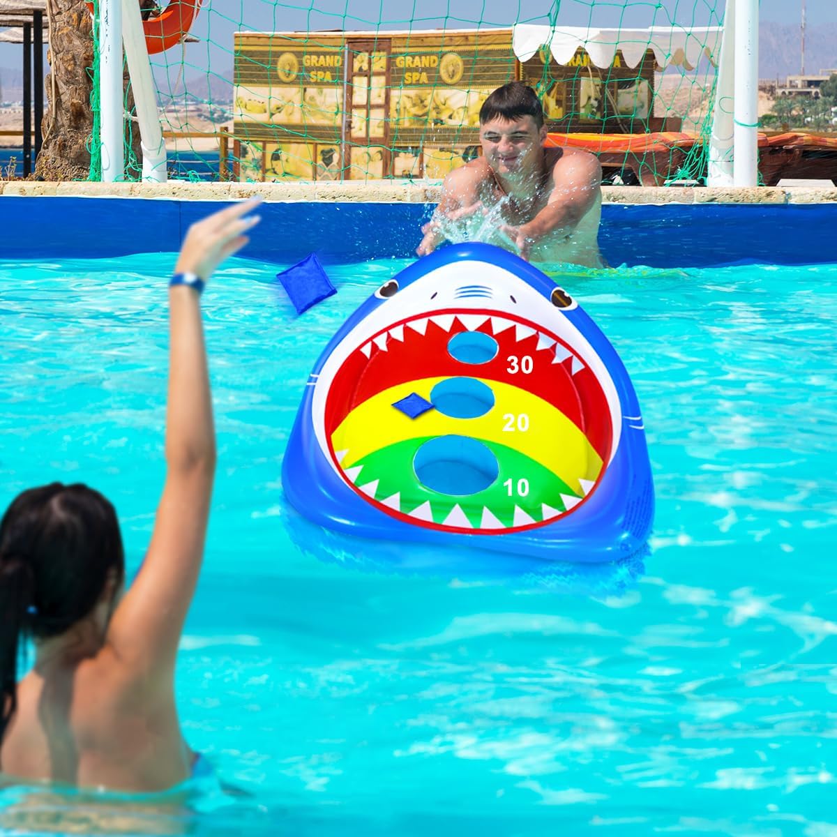Thumbnail 3 de JOINBO Inflatable Pool Cornhole Game, 38-Inch Board