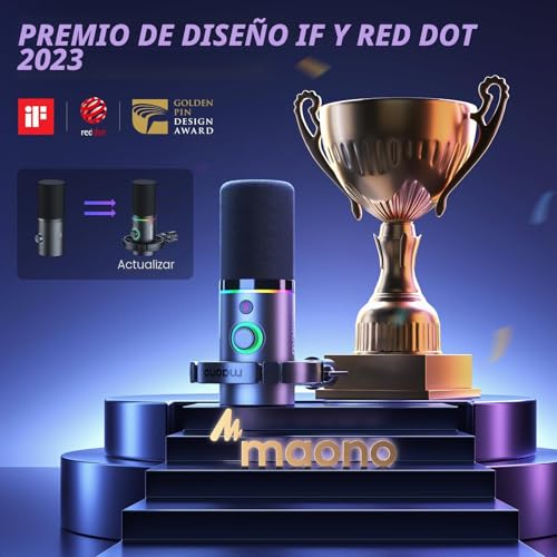 Thumbnail 5 de MAONO PD200XS: Micrófono dinámico USB/XLR con brazo, para podcast y streaming
