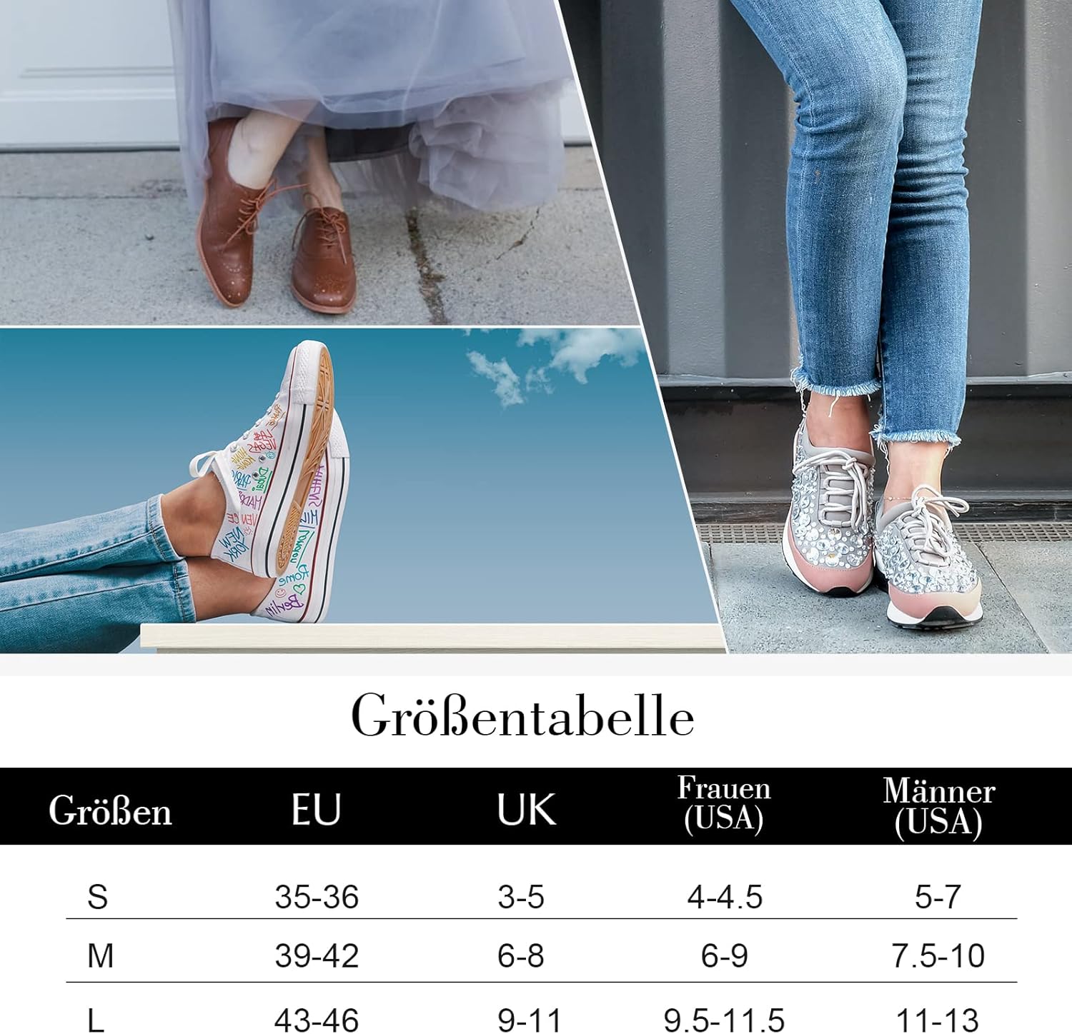 Thumbnail 6 de Blu Ninfee Sneaker-Socken im 10er Pack: rutschfeste No-Show Füßlinge für Damen & Herren