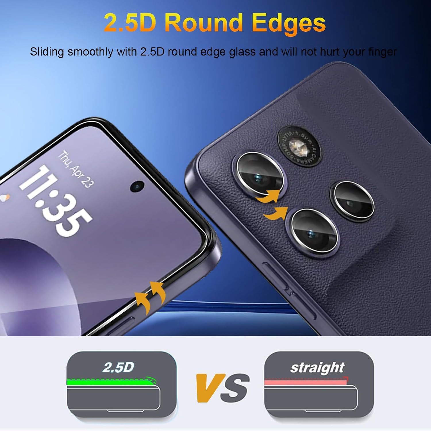Thumbnail 3 de Yenwen Panzerglas-Set für Motorola Moto G17 / G17 Power 5G – 2x Displayschutz + 2x Kameraschutz mit Installationskit
