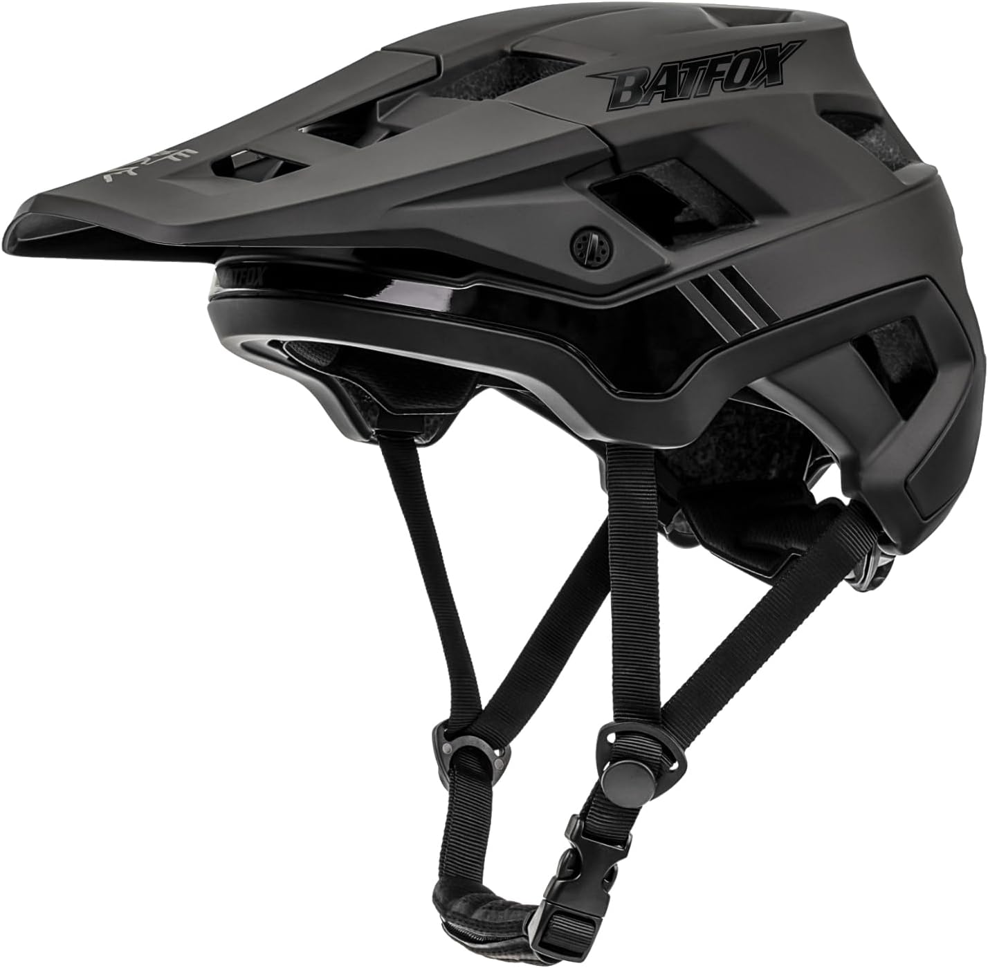 Detalle de BATFOX 303 Mountain Bike Helmet, L (58–61 cm), 18 Vents and Visor