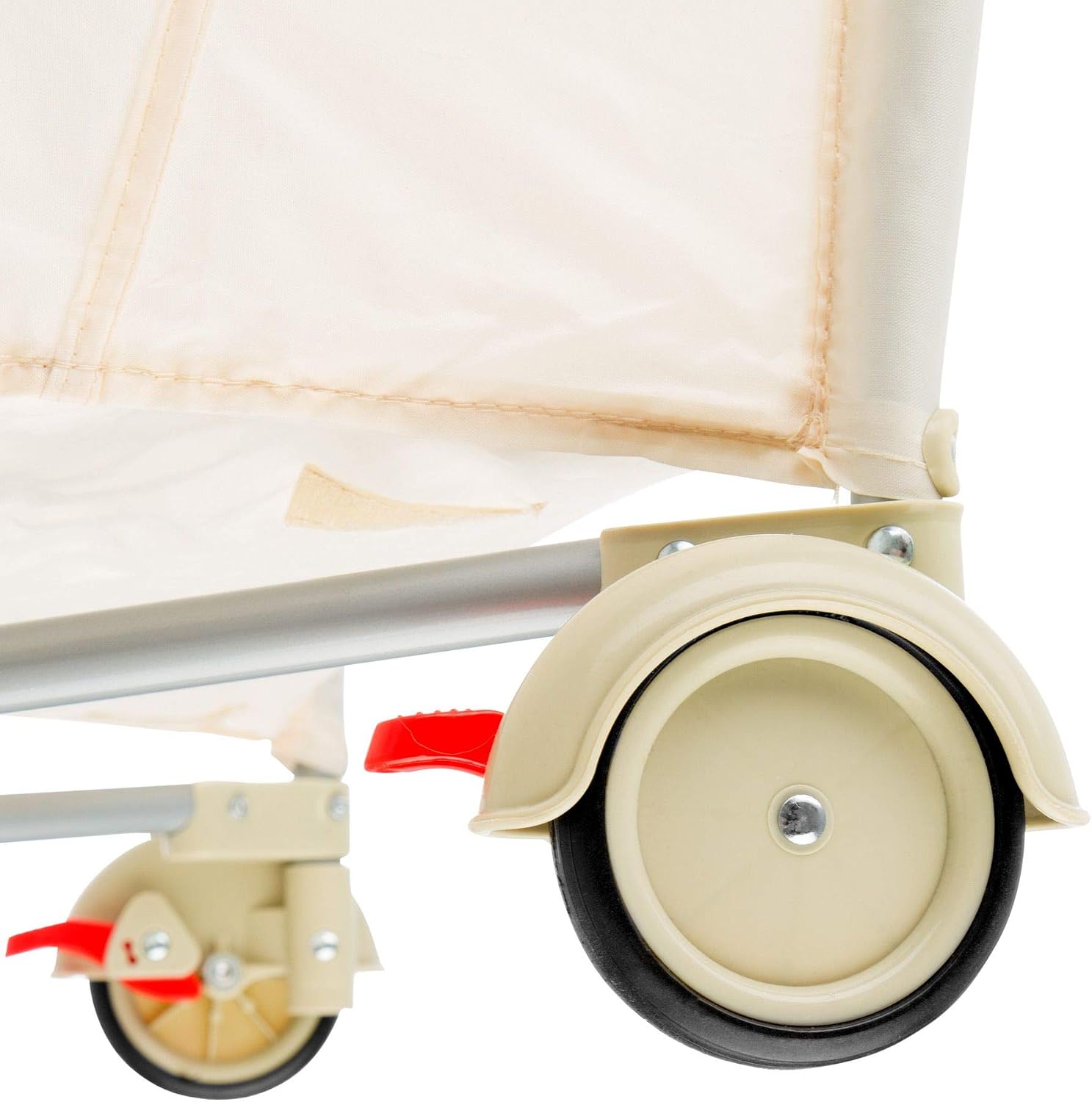 Detalle 1 de tectake 400467-SE resesäng med skötbord, höj- och sänkbar i beige