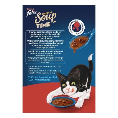 Thumbnail 4 de FELIX Soup Time Original Cibo Umido per Gatti Adulti - 48 Bustine da 48 g