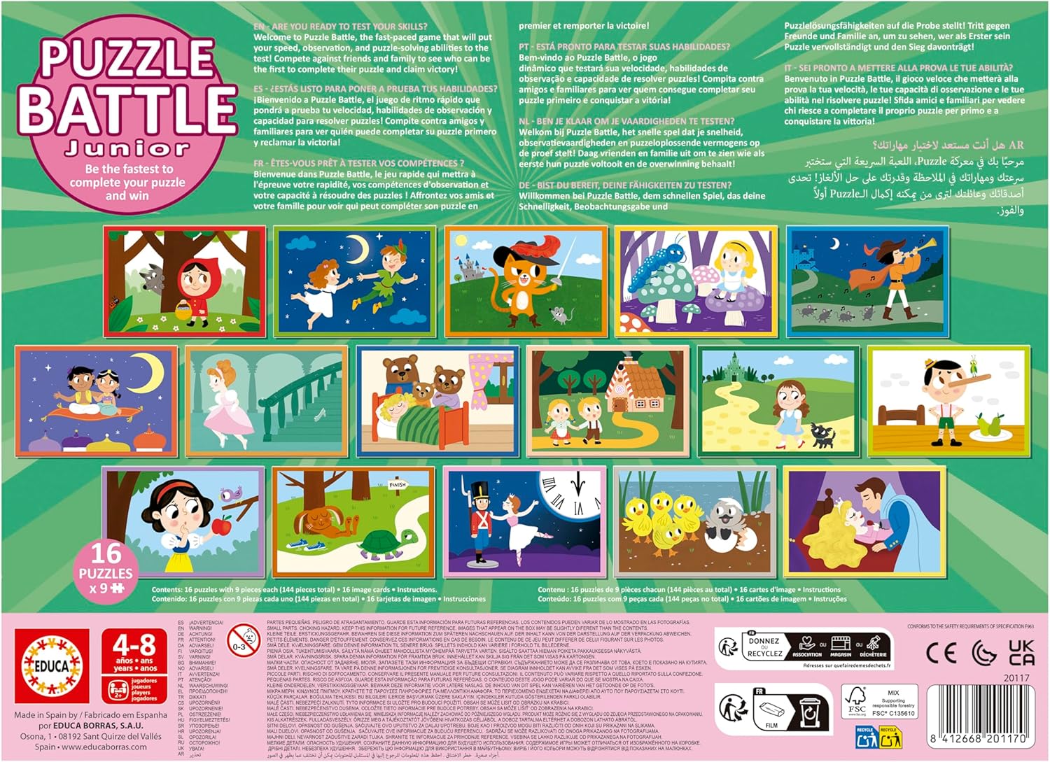 Thumbnail 2 de Educa Puzzle Battle Stories (20117) da 4 anni in su