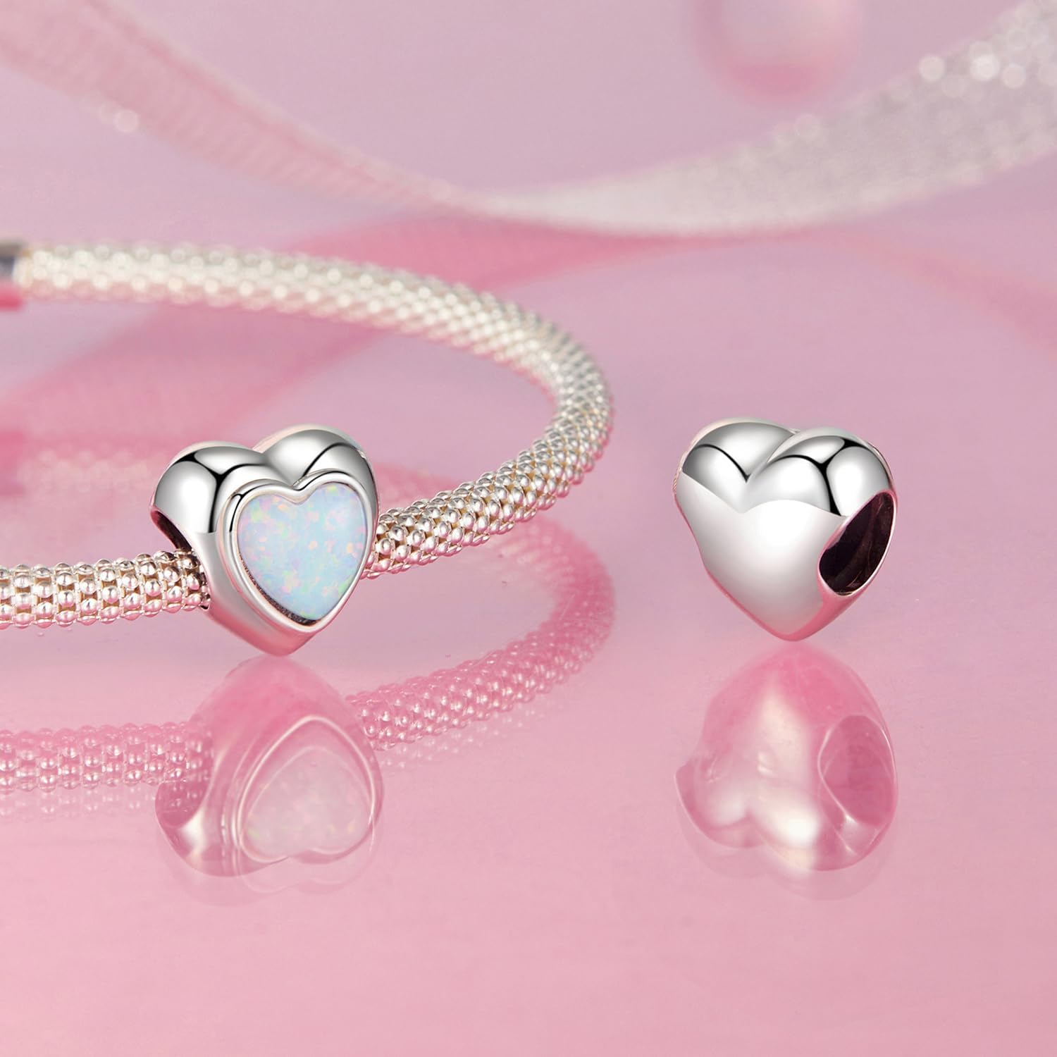 Detalle de NINGAN I Love You Herz Charm 925 Silber đź’Ť