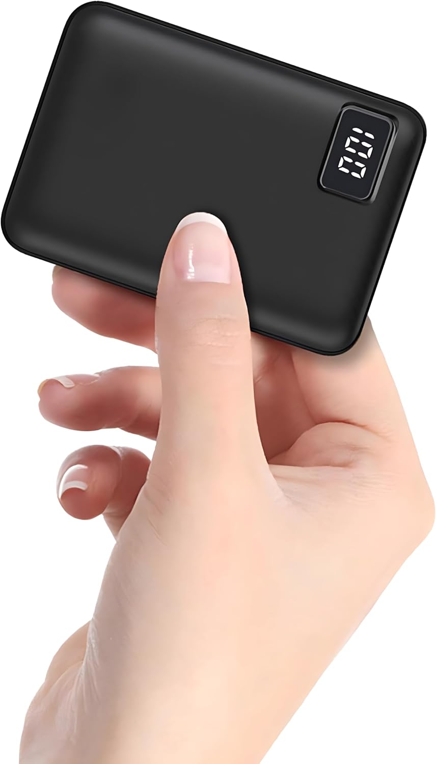 Detalle de Light Power Bank 10000mAh — Ultra-Compact Dual-Output Charger