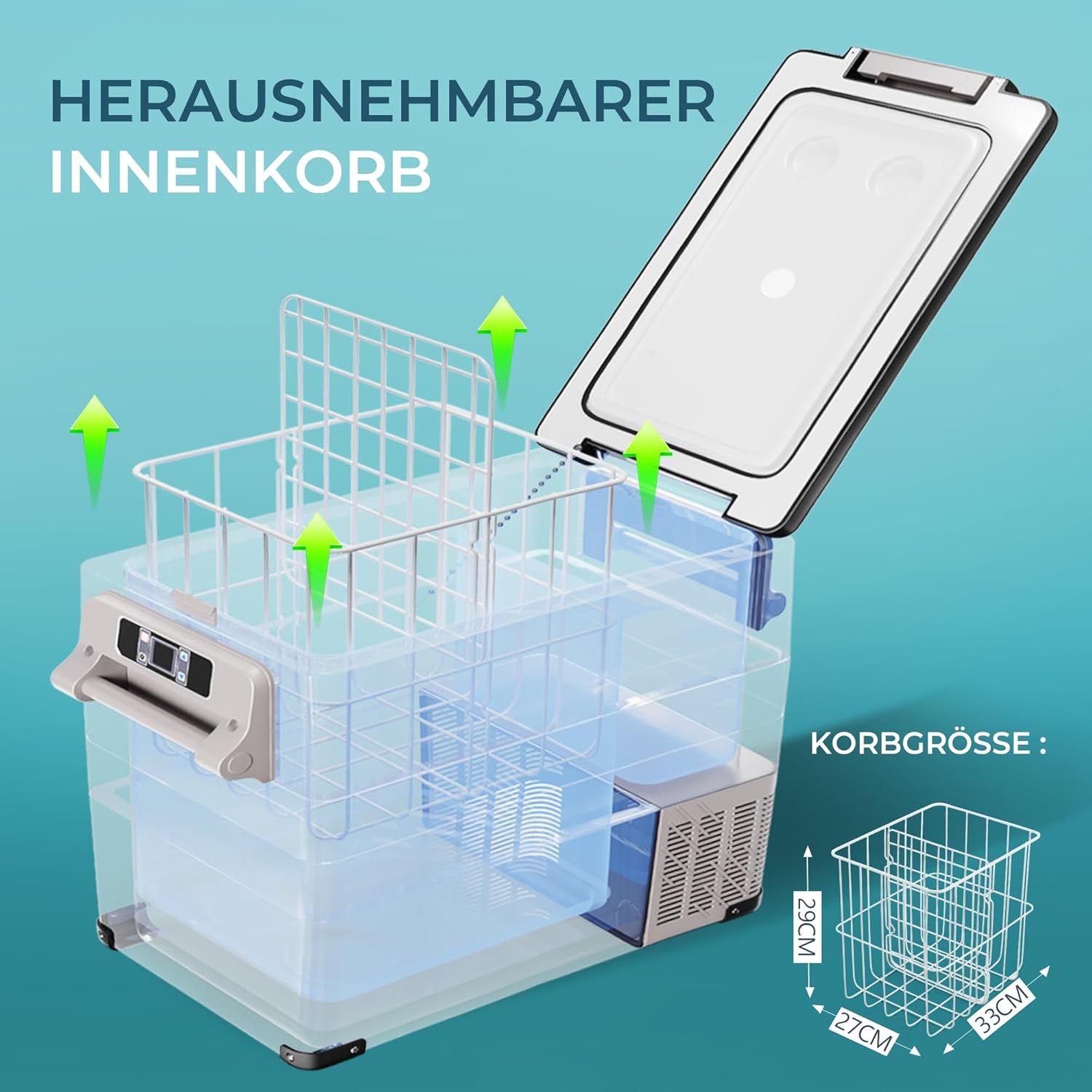 Thumbnail 2 de EUHOMY 30,6L Kompressor Kühlbox