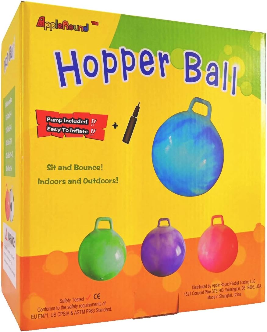 Thumbnail 3 de 28in/70cm Green Hopper Ball with Pump (AppleRound) for Teens & Adults