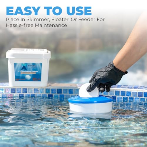 Detalle 2 de Xtremeclear 3" Swimming Pool Chlorine Tablets – 99% Pure Tri-Chlor, Long-Lasting, 5-Pound Bucket (XtremepowerUS)