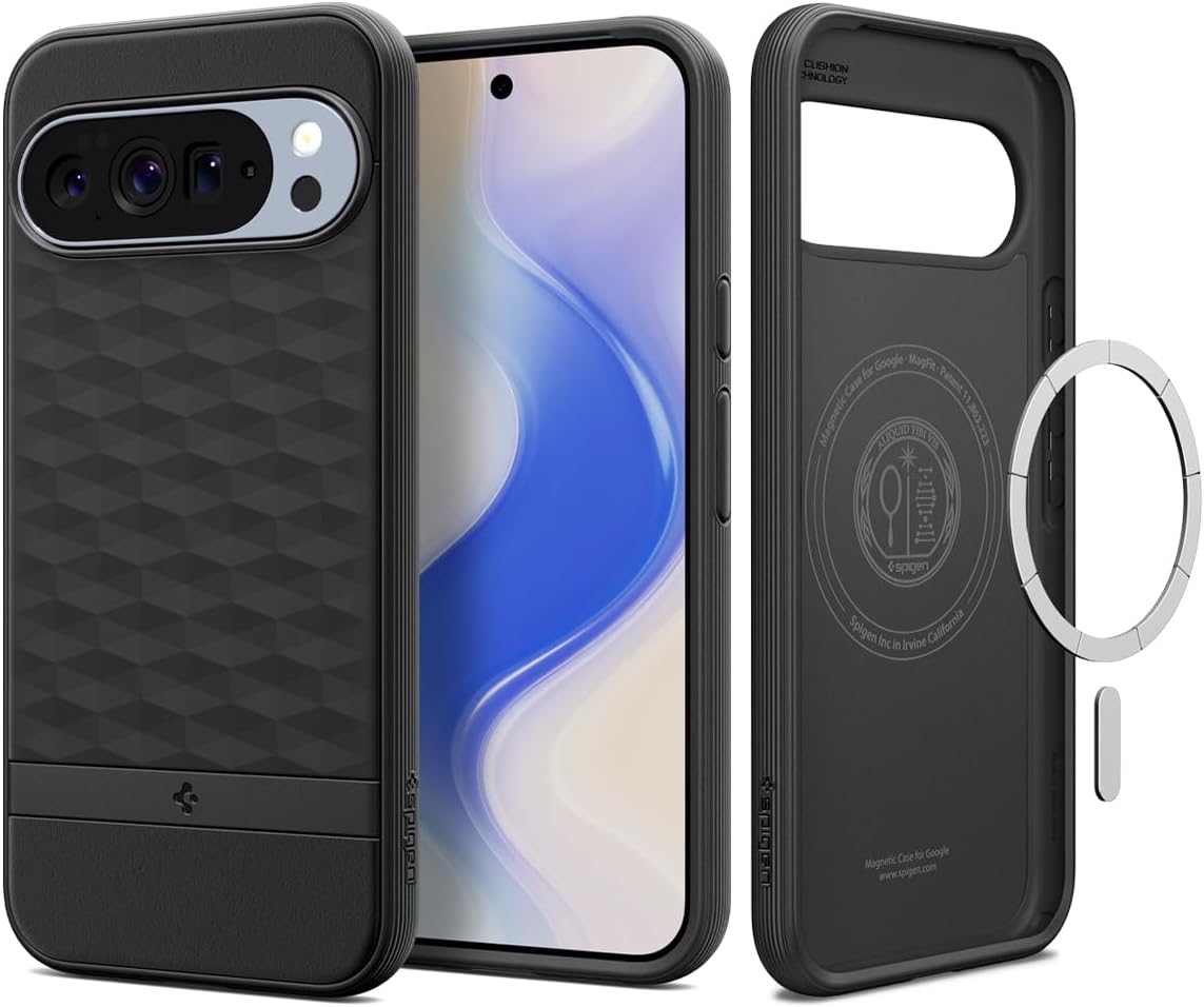 Detalle de Spigen Parallax MagFit pour Google Pixel 8 Pro coque MagSafe noir