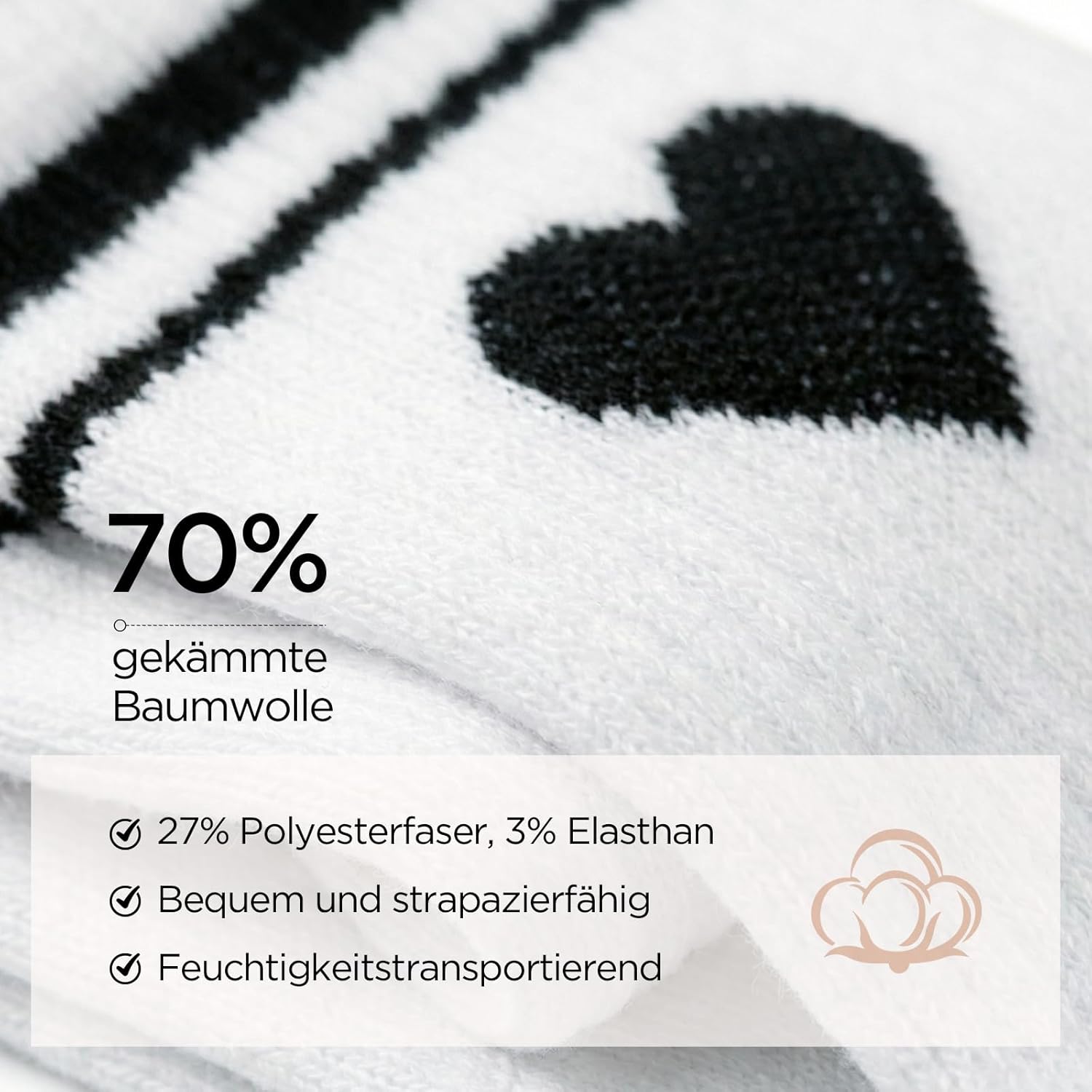 Thumbnail 2 de Briyat 5 paia di calzini sportivi da donna: comfort, traspirazione e vestibilità stabile