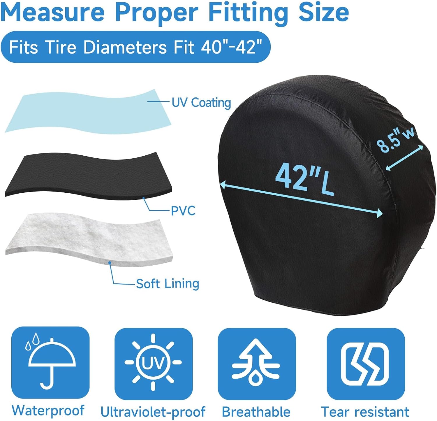 Detalle 2 de VINPATIO Tire Covers 40–42-Inch