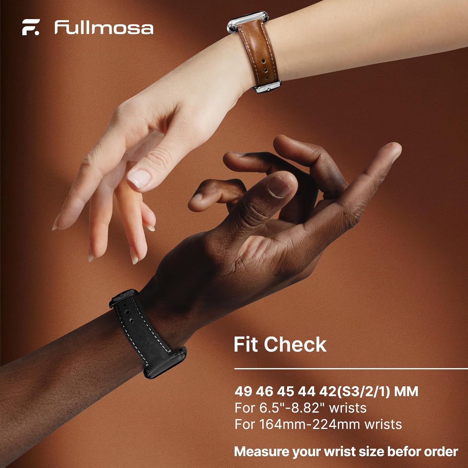 Thumbnail 5 de Fullmosa Leather Band for Apple Watch 49mm