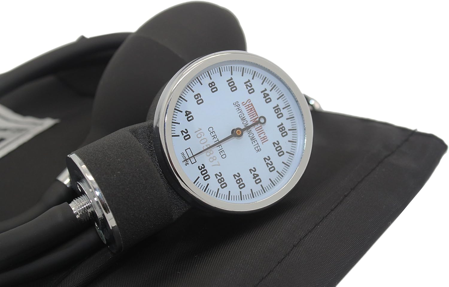 Detalle 2 de Santamedical SP-110 Manual Blood Pressure Cuff, Adult Aneroid Monitor