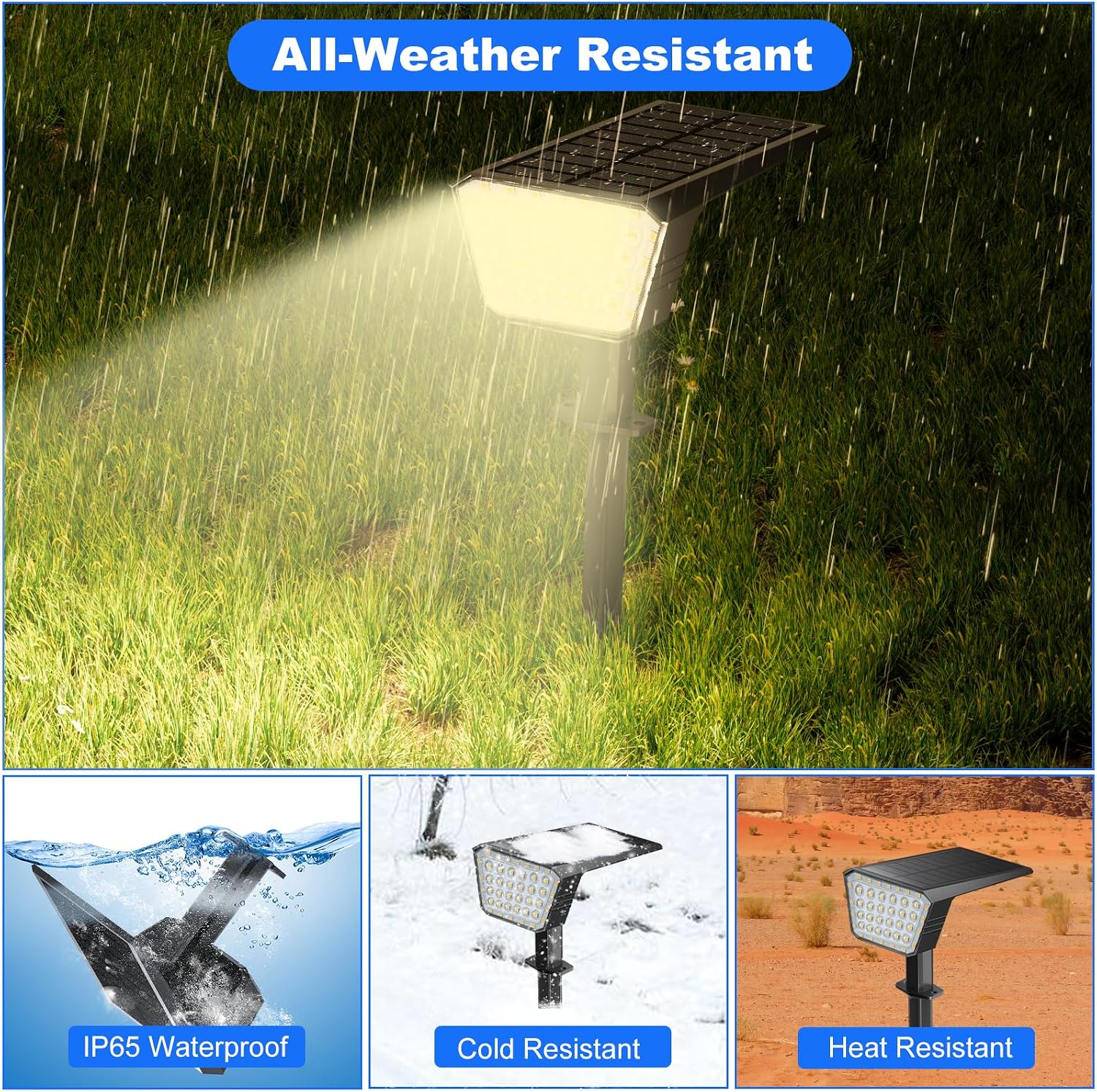 Thumbnail 2 de DEALGADGETS Solar Spotlights, 44 LEDs