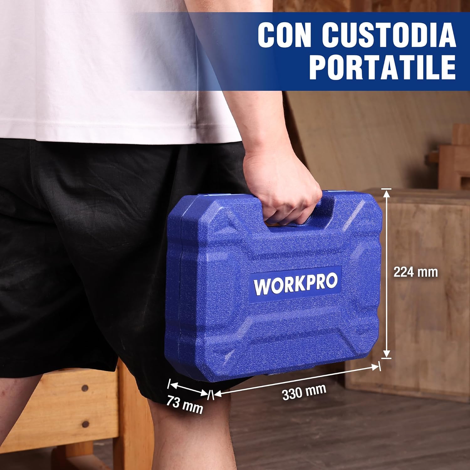Thumbnail 6 de WORKPRO Set scalpelli per legno professionale da 10 pezzi con custodia (6 scalpelli 6/13/19/25/32/38 mm, affilatura inclusa)
