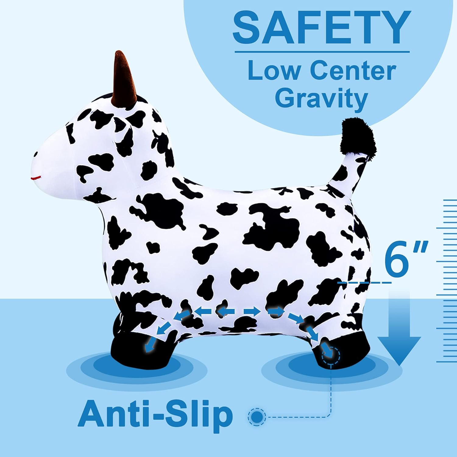 Thumbnail 4 de iPlay iLearn Bouncy Pals Cow 18M