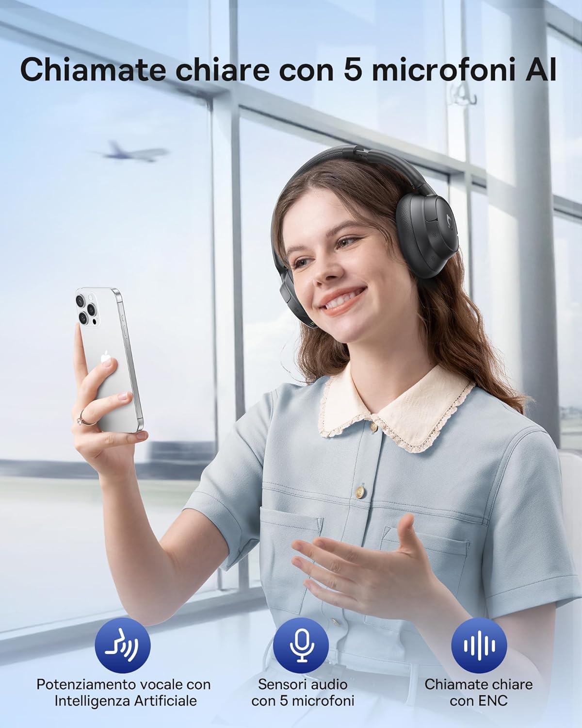 Thumbnail 5 de Baseus EH10 NC Cuffie Bluetooth ANC 45dB