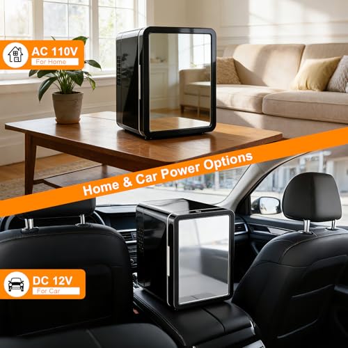 Thumbnail 7 de VANZBON 4 Liter/6 Cans Mini Fridge with Gaming Light – Compact Cooler & Warmer for Home or Car