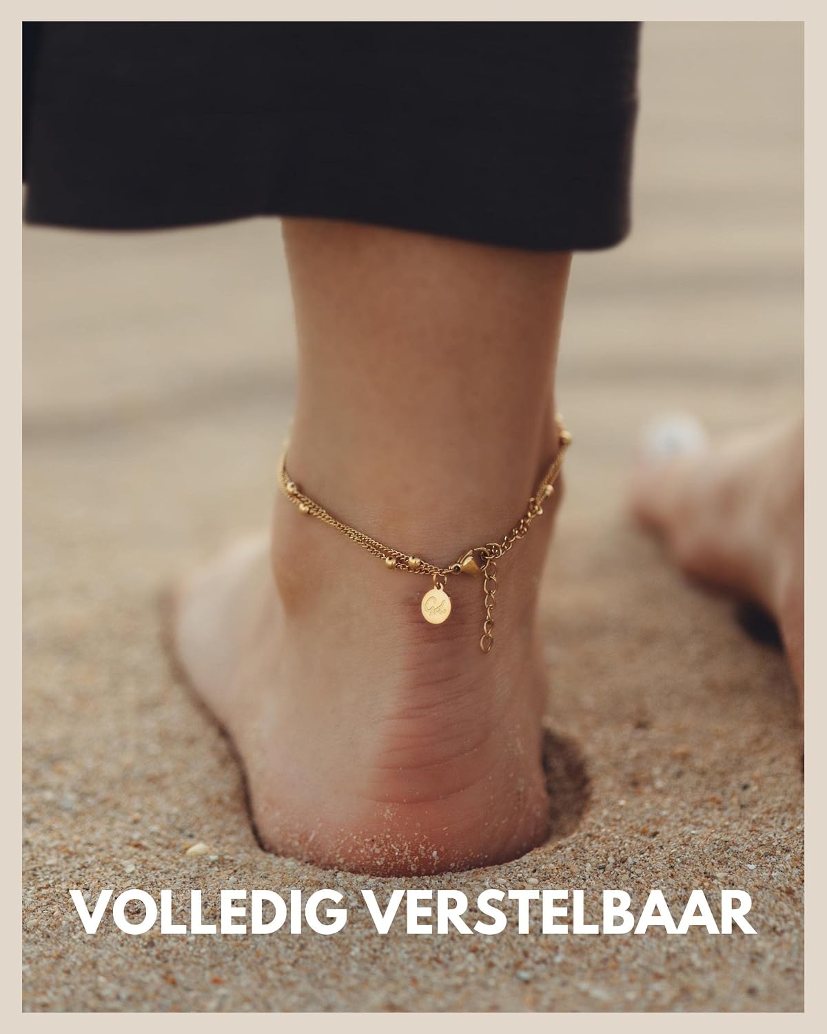 Thumbnail 3 de GOOD.designs Infinity enkelbandje, verstelbaar 22–27 cm, met 18K goudcoating