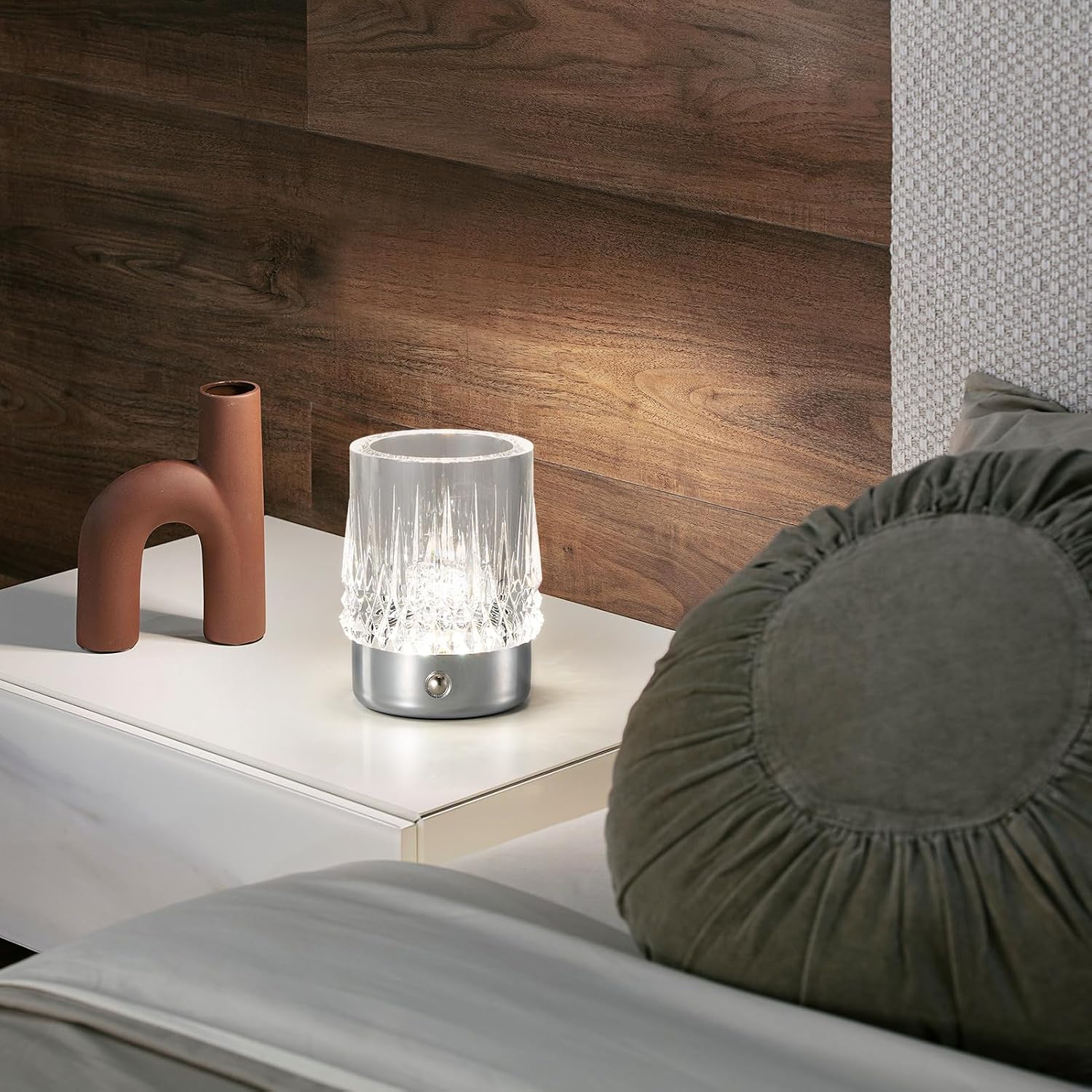 Detalle 2 de HARPER LIVING 1455C Rechargeable Table Lamp, Touch Dimming and Three Light Colours